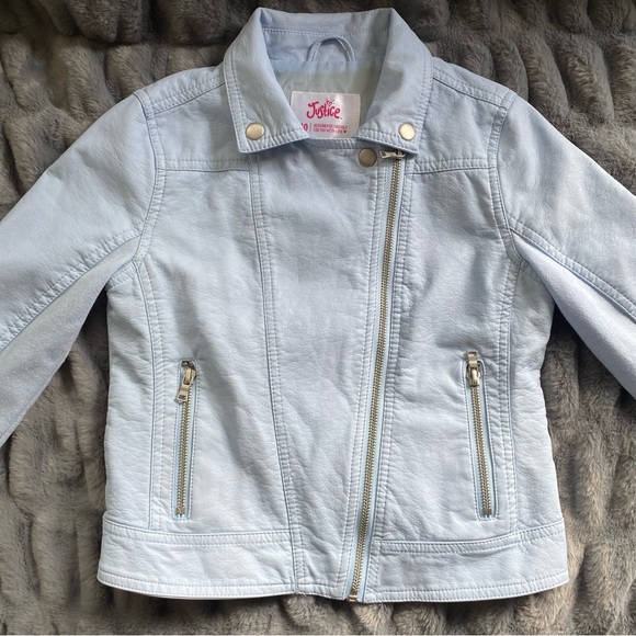 Justice Faux Leather Jacket - Picture 7 of 11